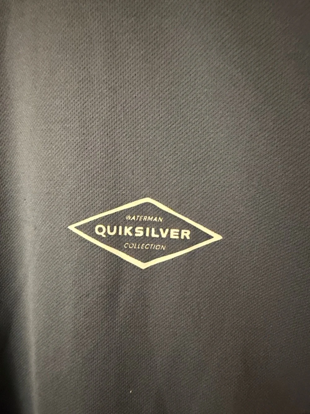 Quiksilver Men's Long-Sleeve Crew in Slate Gray with Subtle Logo - Picture 2 of 6